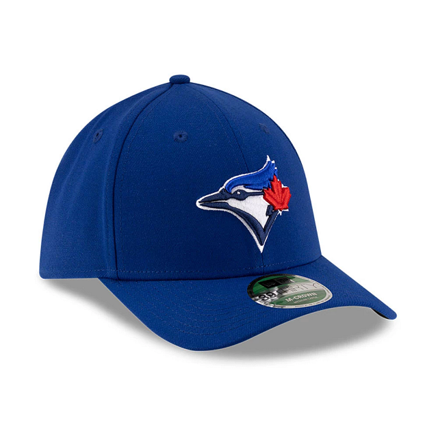 Toronto Blue Jays MLB New Era Men's Royal 39Thirty M-Crown Player Replica Stretch Fit Hat
