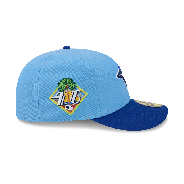 Casquette ajustée Toronto Blue Jays MLB New Era pour homme, bleu clair, modèle 59Fifty, édition entraînement de printemps 2026