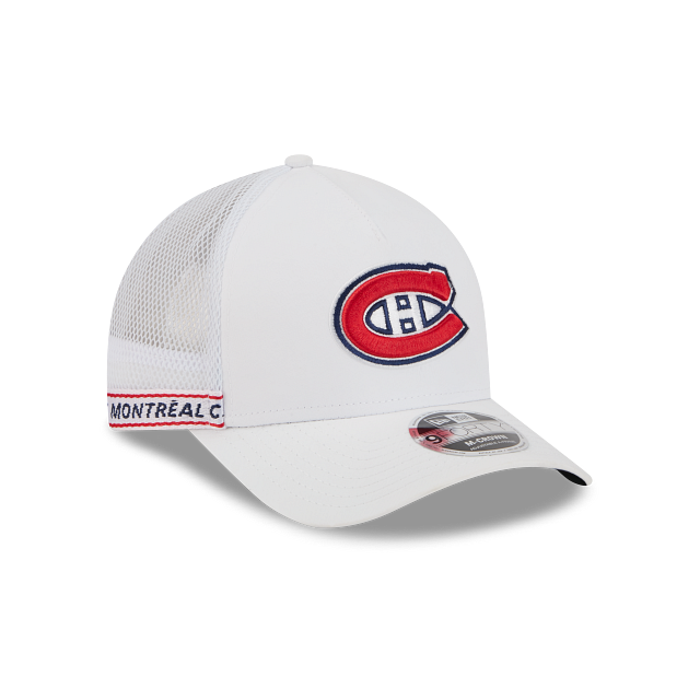 Montreal Canadiens NHL New Era Men's White 9FORTY M-Crown Tape Hat