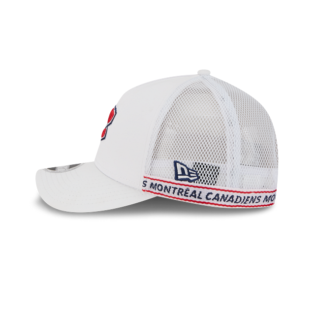 Montreal Canadiens NHL New Era Men's White 9FORTY M-Crown Tape Hat