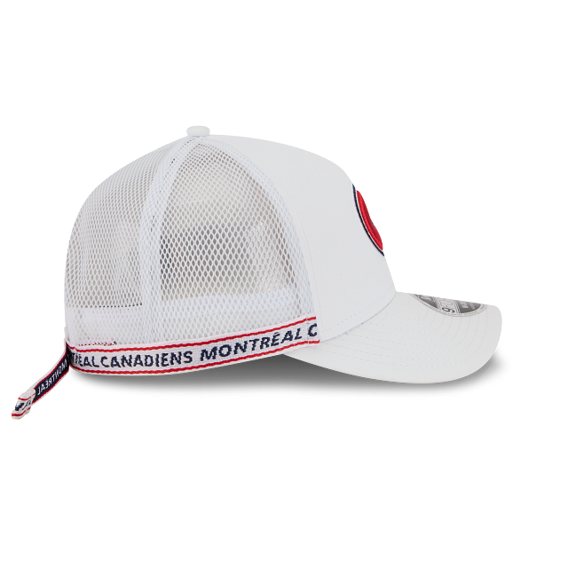 Montreal Canadiens NHL New Era Men's White 9FORTY M-Crown Tape Hat