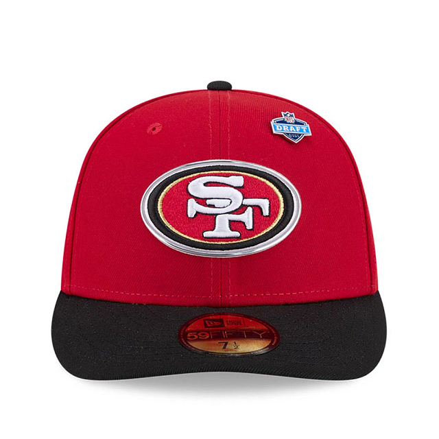 San Francisco 49ers NFL New Era Men's Red 59Fifty Pre-Curved 2026 Draft Fitted Hat