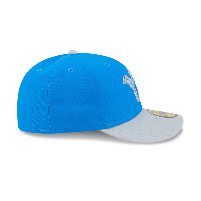Detroit Lions NFL New Era Men's Honolulu Blue 59Fifty Pre-Curved 2026 Draft Fitted Hat
