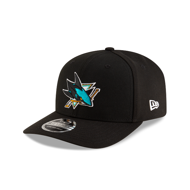 San Jose Sharks NHL New Era Men's Black 9Seventy Team Color Stretch Snapback Hat