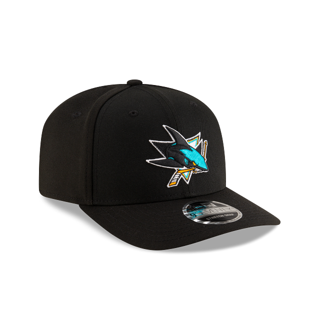 San Jose Sharks NHL New Era Men's Black 9Seventy Team Color Stretch Snapback Hat