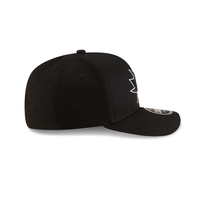 San Jose Sharks NHL New Era Men's Black 9Seventy Team Color Stretch Snapback Hat