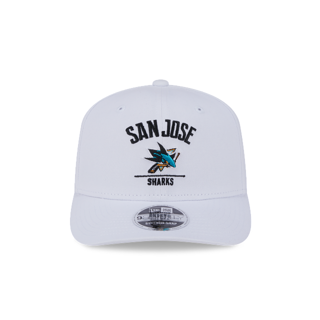 Casquette à visière plate 9Seventy Snapback New Era pour homme, coloris blanc, San Jose Sharks NHL