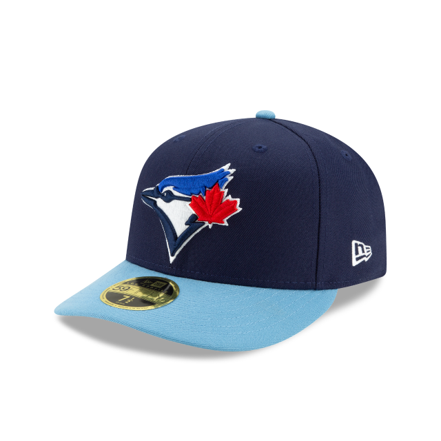 Toronto Blue Jays MLB New Era Men's Royal / Light Blue 59Fifty Low Profile Authentic Collection On Field Hat
