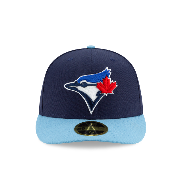 Toronto Blue Jays MLB New Era Men's Royal / Light Blue 59Fifty Low Profile Authentic Collection On Field Hat