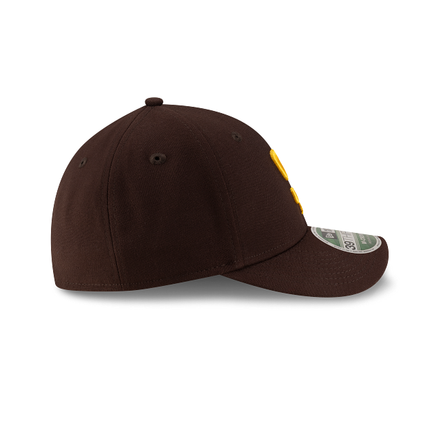 Casquette Ajustée New Era San Diego Padres MLB Homme, marron, 39Thirty M-Crown Player Replica