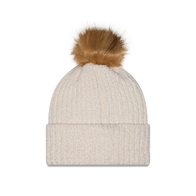 Montreal Canadiens NHL New Era Women's Beige Knit Pom Hat