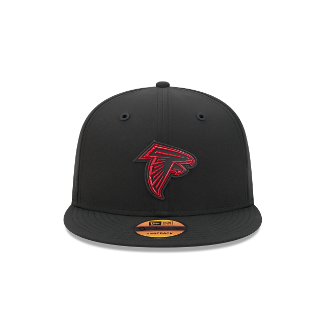 Atlanta Falcons NFL New Era Men's Black 9Fifty 2026 Sideline Snapback Hat