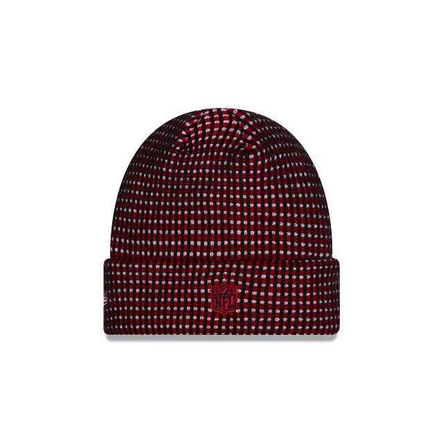 Atlanta Falcons NFL New Era Men's Red/Black 2026 Sideline Cold Weather Cuffed Knit Beanie Hat
