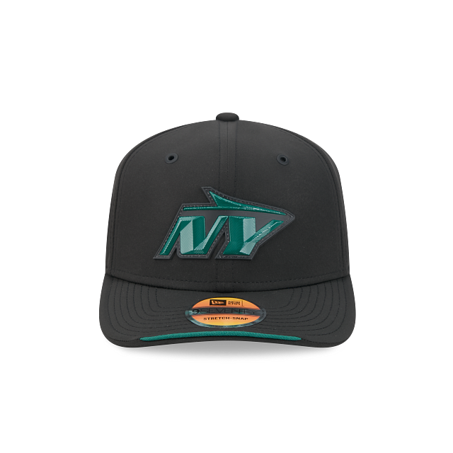 New York Jets NFL New Era Men's Black 9Seventy 2026 Sideline Stretch Snapback Hat