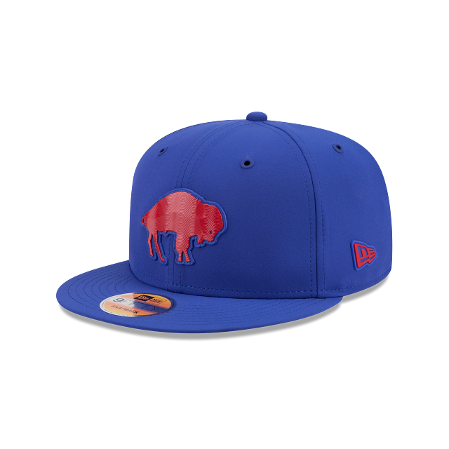 Buffalo Bills NFL New Era Men's Majestic Blue 9Fifty 2026 Sideline Throwback Logo Snapback Hat