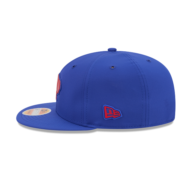 Buffalo Bills NFL New Era Men's Majestic Blue 9Fifty 2026 Sideline Throwback Logo Snapback Hat