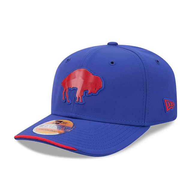 Buffalo Bills NFL New Era Men's Royal 9Seventy 2026 Sideline Stretch Throwback Logo Snapback