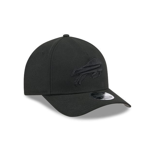 Buffalo Bills NFL New Era Men's Black on Black 9FORTY M-Crown A-Frame Adjustable Hat