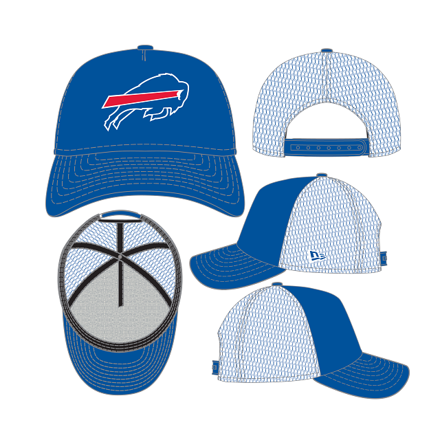 Buffalo Bills NFL New Era Men's Royal 9Forty A-Frame Foam Trucker Snapback Hat