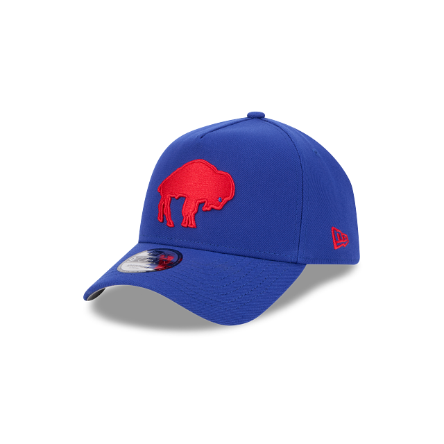 Buffalo Bills New Era Men's Majestic Blue 9Forty A-Frame Throwback Logo Snapback