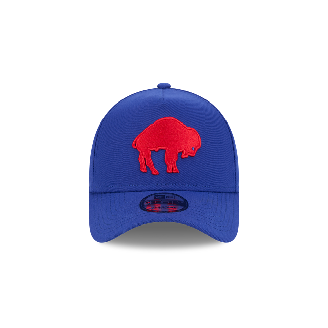 Buffalo Bills New Era Men's Majestic Blue 9Forty A-Frame Throwback Logo Snapback
