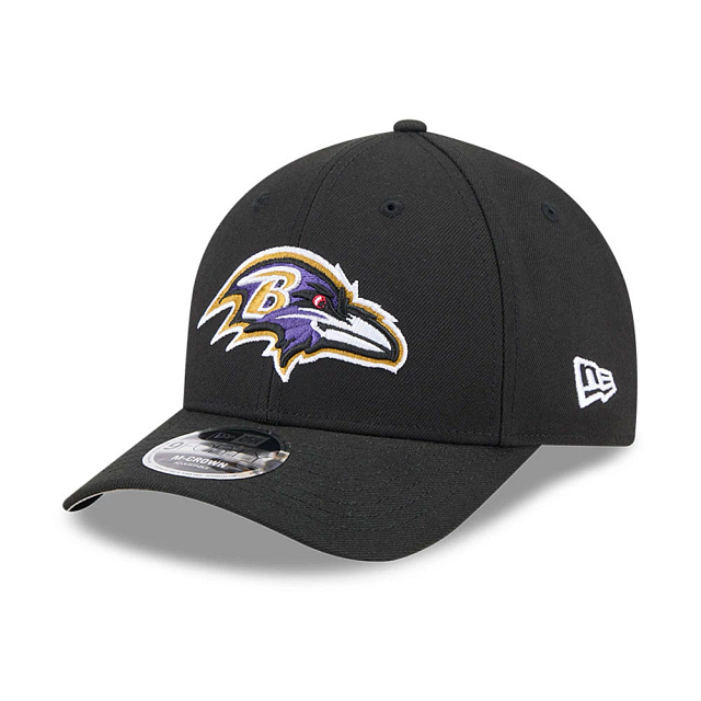 Baltimore Ravens NFL New Era Men's Black 9FORTY M-Crown Snapback Team Hat