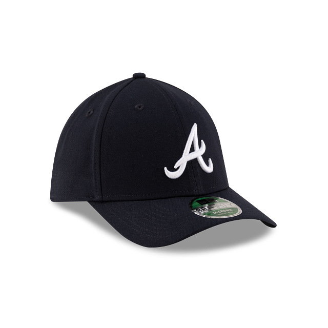 Atlanta Braves MLB New Era Men's Navy 39Thirty M-Crown Player Replica Stretch Fit Hat