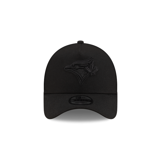 Toronto Blue Jays MLB New Era Men's Black on Black 9Forty A-Frame Snapback