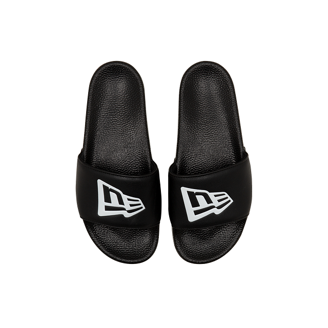 New Era Flag Men's Black White AX20 Slides Sandals