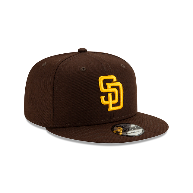 Casquette Snapback 9Fifty Basic marron pour homme de la MLB San Diego Padres de New Era