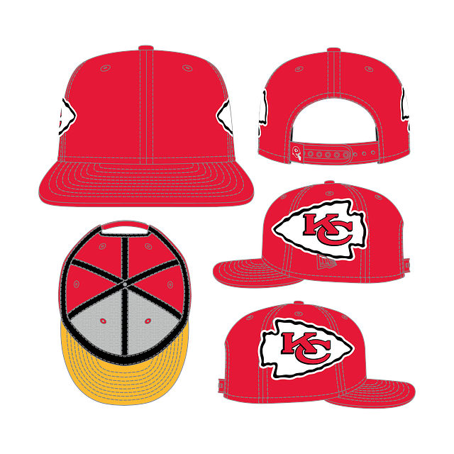 Kansas City Chiefs NFL New Era - Pack de casques 9Fifty rouge pour hommes Snapback