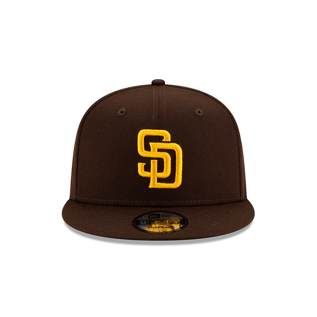 Casquette Snapback 9Fifty Basic marron pour homme de la MLB San Diego Padres de New Era