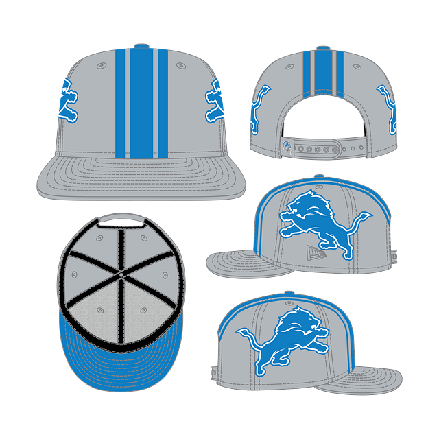 Detroit Lions NFL New Era - Pack de casques 9Fifty gris pour hommes Snapback