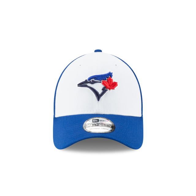 Toronto Blue Jays MLB New Era Casquette 39Thirty Team Classic Alternate Stretch Fit pour hommes, blanc/bleu royal