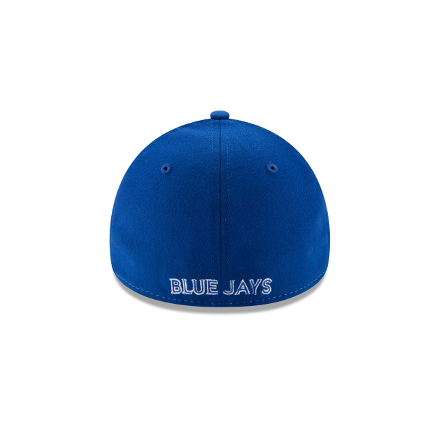 Toronto Blue Jays MLB New Era Men's White/Royal Blue 39Thirty Team Classic Alternate Stretch Fit Hat