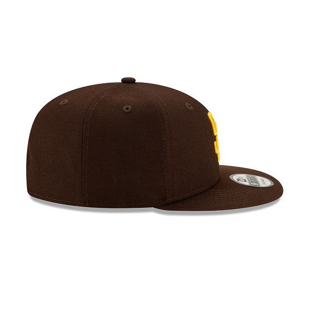 Casquette Snapback 9Fifty Basic marron pour homme de la MLB San Diego Padres de New Era