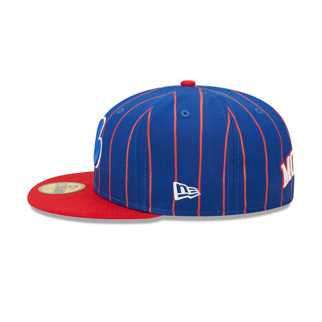 Casquette ajustée 59Fifty Cooperstown Birdcage bleu royal/rouge des Expos de Montréal New Era pour hommes