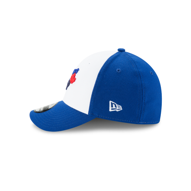 Toronto Blue Jays MLB New Era Casquette 39Thirty Team Classic Alternate Stretch Fit pour hommes, blanc/bleu royal