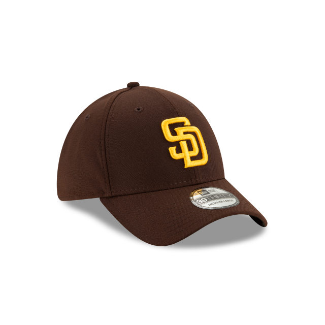 San Diego Padres MLB New Era Men's Brown 39Thirty Team Classic Stretch Fit Hat