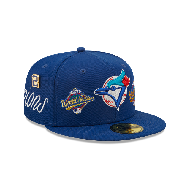 Toronto Blue Jays MLB New Era Men's Royal Blue 59Fifty Historic Champs Cooperstown Fitted Hat