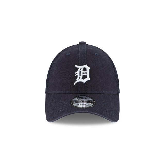 Detroit Tigers MLB New Era Men's Navy 9Forty Primary Logo 2022 Trucker Adjustable Hat