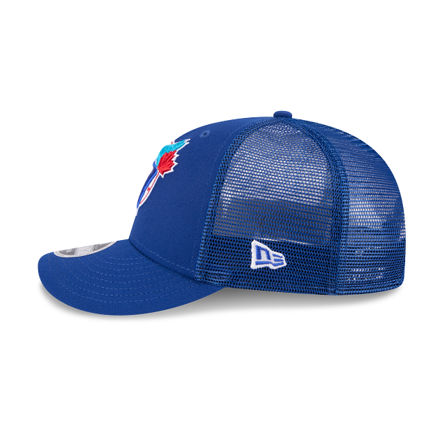 Toronto Blue Jays MLB New Era Men's Royal 9Fifty Low Profile Cooperstown Trucker Snapback