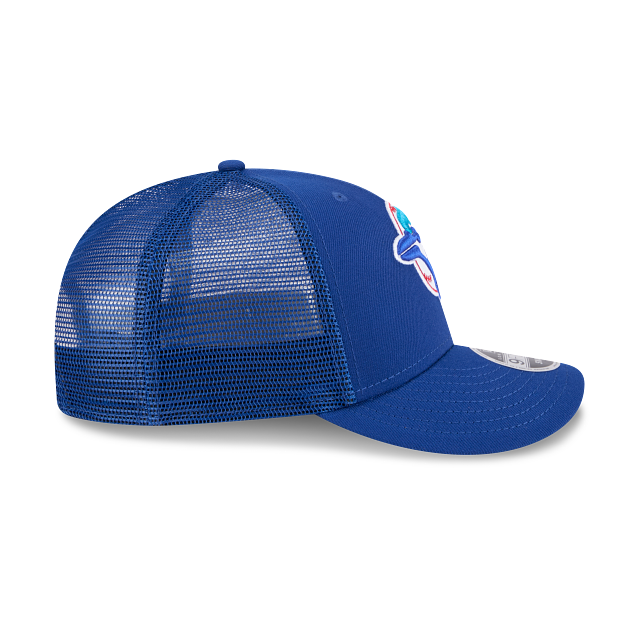 Toronto Blue Jays MLB New Era Men's Royal 9Fifty Low Profile Cooperstown Trucker Snapback