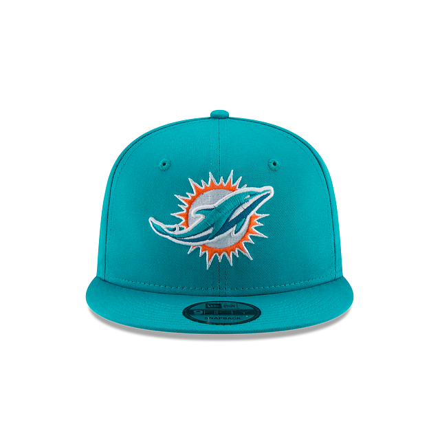 Miami Dolphins NFL New Era Teal Breeze 9Fifty Basic Snapback pour hommes