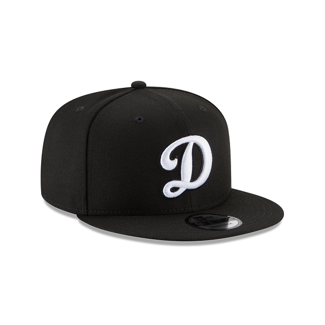 Los Angeles Dodgers MLB New Era Men's Black White D Logo 9Fifty Basic Snapback