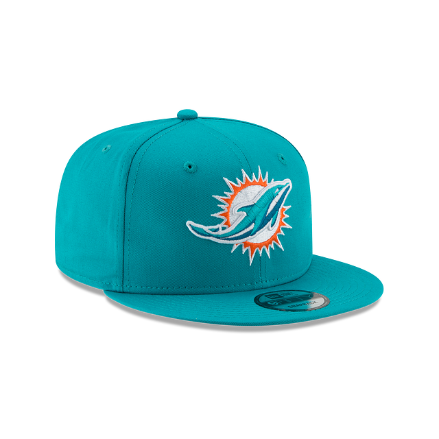 Miami Dolphins NFL New Era Teal Breeze 9Fifty Basic Snapback pour hommes