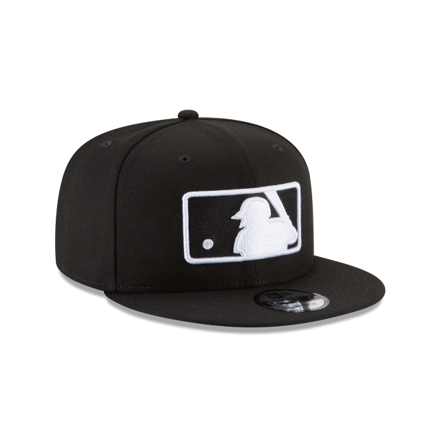 Casquette Snapback basique 9Fifty noire et blanche avec logo MLB Batterman de New Era pour homme