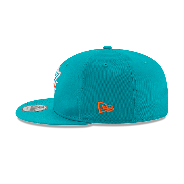 Miami Dolphins NFL New Era Teal Breeze 9Fifty Basic Snapback pour hommes