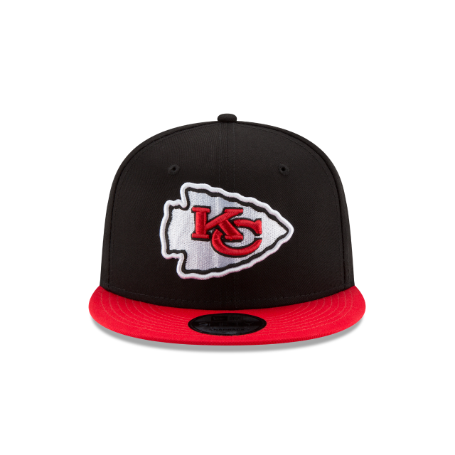 Kansas City Chiefs NFL New Era Snapback 9Fifty Basic noir/rouge pour hommes