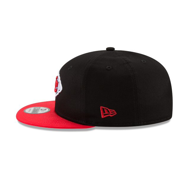 Kansas City Chiefs NFL New Era Snapback 9Fifty Basic noir/rouge pour hommes